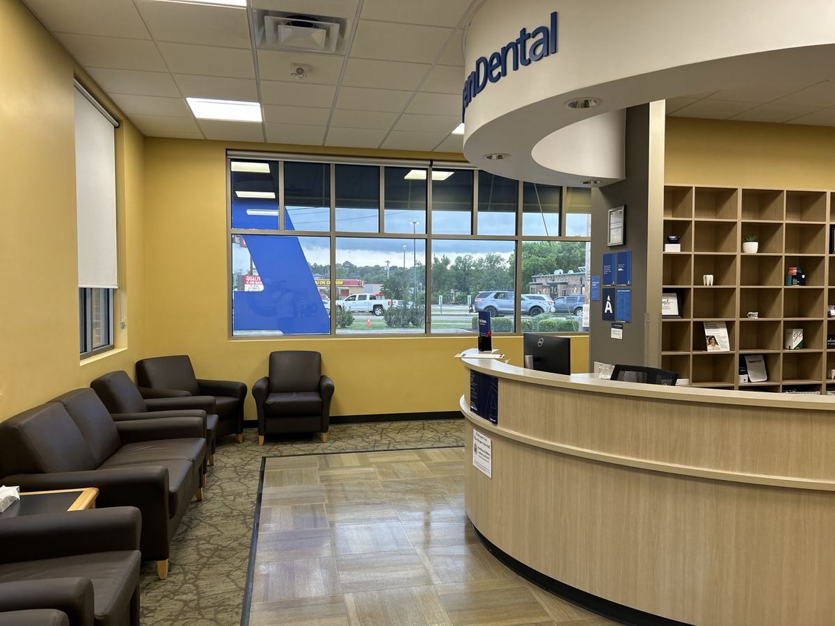 Commercial lobby and reception area after cleaning
